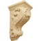 Ekena Millwork 3 1/2"W x 4"D x 7"H Small Shell Corbel, Alder CORW03X04X07SHAL - alternate 1
